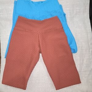 Booty by Brabants Sky Blue Textured Leggings